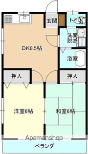 メゾンK(松原)【102号室】の間取り