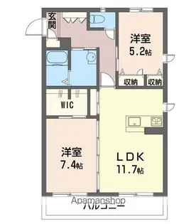 コート・エスポワール【1階】の間取り