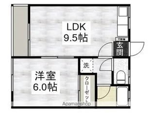 サンハイツ(若葉)【102号室】の間取り