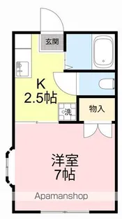 カーサ欅【102号室】の間取り