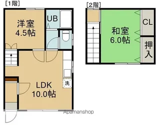 美原5丁目44番1棟2戸(ミハラ5チョウメ44バンヒトムネニコ)【右号室】の間取り