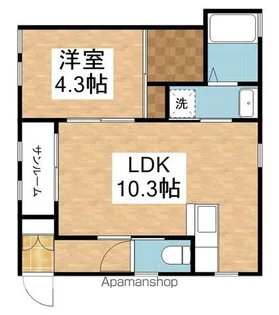 アン・フルール【1階】の間取り