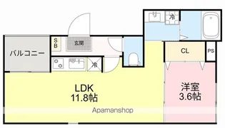 ハーモニーテラス畳屋丁【3階】の間取り