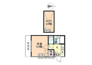 横田本町Ⅳレジデンス【101号室】の間取り