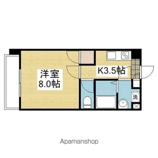 駅前マンション牛渕【207号室】の間取り