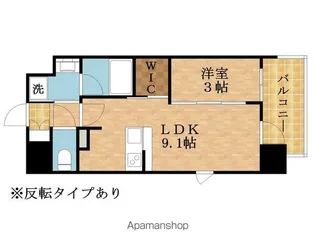 レオンヴァリエ長堀通【506号室】の間取り