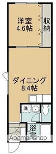 北海道網走市鱒浦1丁目【アパート】の間取り
