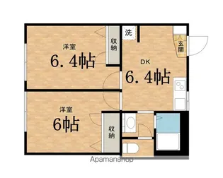 サニーハイム【2階】の間取り