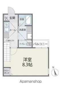 ジラフ桜ヶ丘A【2階】の間取り