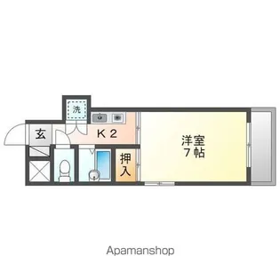 アーバンウェーブ白山【2階】の間取り