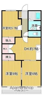 オステンハイム【2階】の間取り