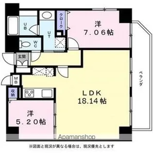 KDX泉レジデンス【7階】の間取り