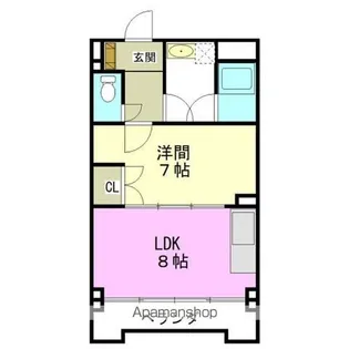 エルパティオ一社【4階】の間取り