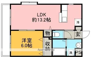 アルベージュ【1階】の間取り