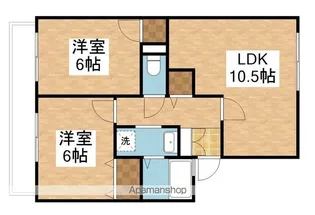メゾンファルビス【1階】の間取り