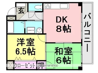 ゼハールト橘【303号室】の間取り
