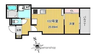 Charme Maison香椎【2階】の間取り