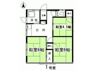 福島県いわき市岩間町上山【一戸建】の間取り