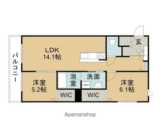 ALNEST【3階】の間取り