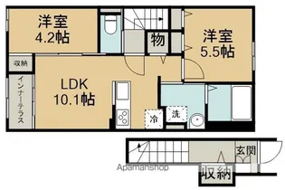 フォルトゥーナ【2階】の間取り