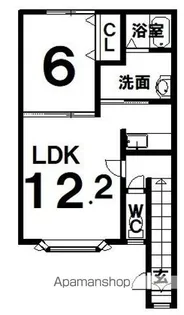 FELICEⅠ【202号室】の間取り
