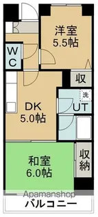 フラットハウス及川【6階】の間取り