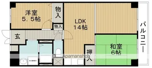 蛍池スカイハイツ【7階】の間取り