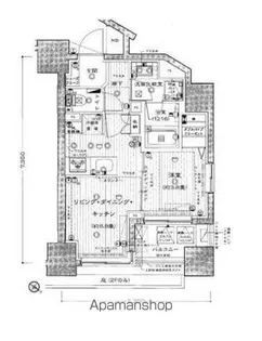 モナーク錦糸町親水公園【6階】の間取り
