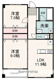 ラメール デトワール【1階】の間取り