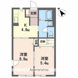 サン・ペガサス【B102号室】の間取り