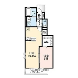 アムールクリザンテム【1階】の間取り