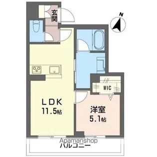 KS−Ⅱ与野本町【2階】の間取り