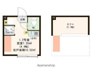 フランチェスカ【2階】の間取り
