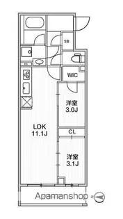 LIME RESIDENCE SHINAGAWA EAST【4階】の間取り