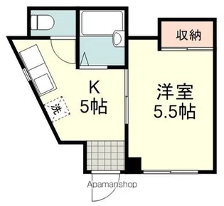 ヴィラ大石【101号室】の間取り