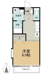 カルテット巽が丘【2階】の間取り
