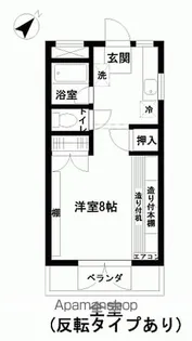 コーポ自由ケ丘ダーツ【202号室】の間取り