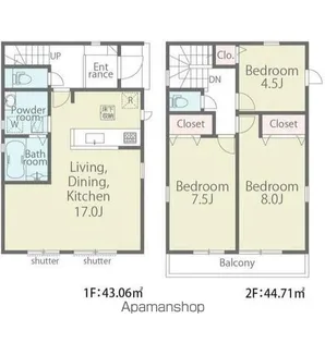 千葉県野田市七光台【一戸建】の間取り