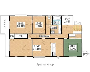 フレグランス八王子【2F号室】の間取り