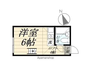 サザン程ヶ谷本陣【103号室】の間取り