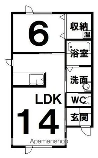 アルムレジェンド13【101号室】の間取り