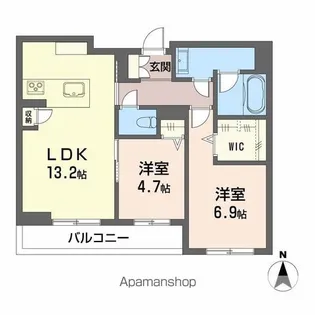 シャーメゾンエバンス【3階】の間取り