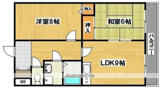 2DKの間取り画像