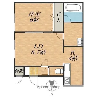 (仮称)東8南22マンション【2階】の間取り