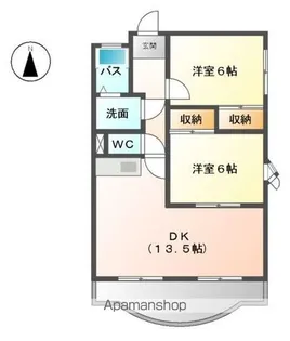 静岡県浜松市中央区幸2丁目【マンション】の間取り