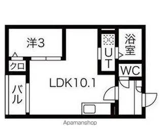 JACK SHINKAIⅠ【102号室】の間取り