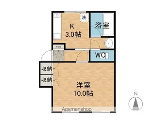アーバンヴィレッジ【A105号室】の間取り