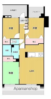 コンダクトヴィレッジ小田部【102号室】の間取り