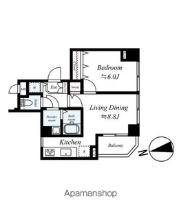 菱和パレス飯田橋【5階】の間取り