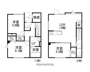 BOQUE EIGHT【A号室】の間取り